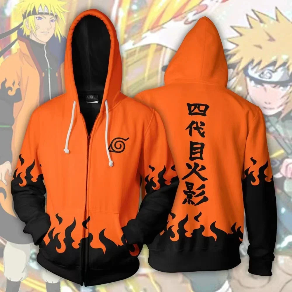 Anime Zip Hoodie Jackets Cosplay Clothes Costumes Men Hoodies Sweatshirts Zipper Tops Sasuke Sweatshirt Kakashi Tops
