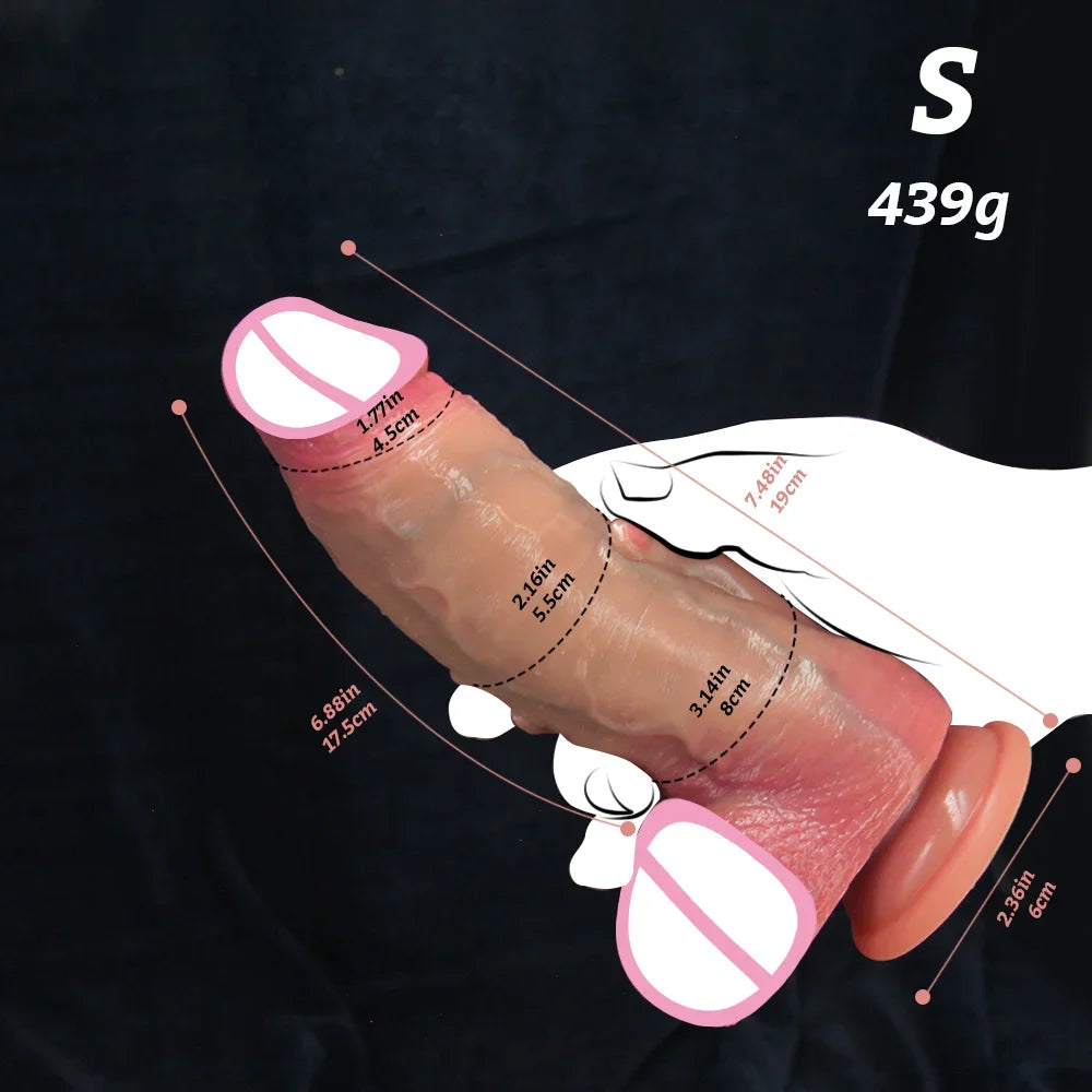 Oversized Realistic Dildos Fisting Dildo Thick Penis Adult Sex Toys For Women Vaginal Masturbation Big Dick With Suction Cup