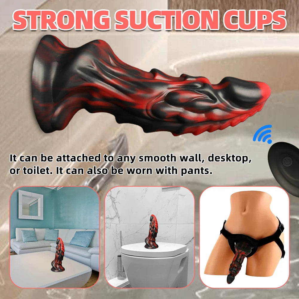Huge Dragon Dildo Animal Ass Anal Plug Soft Silicone Monster Alien Penis Dildo Anal Dilator Male Female Adult Products Sex Toys