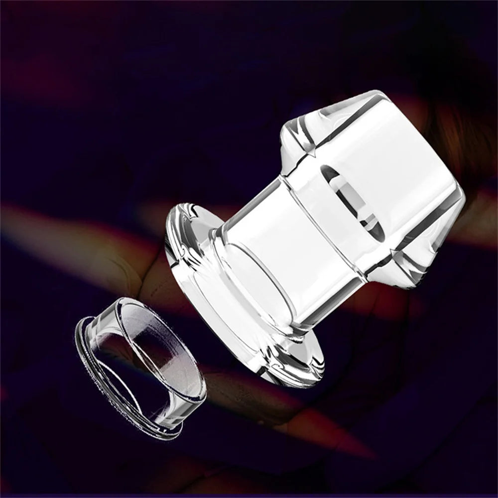 Hollow Anal Plug Silicone Butt Plugs with Stopper Anal Dilator Anus Tunnel Expansion Prostate Massage Sex Toys For Woman Men Gay