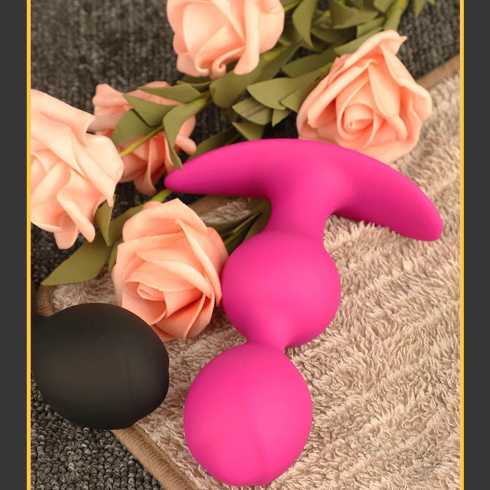 Ball-shaped Anal Plugs, Available Both Men Women When Worn Outside, Steel Ball Pullable Anal Plugs, Sex Products  Sex Toys