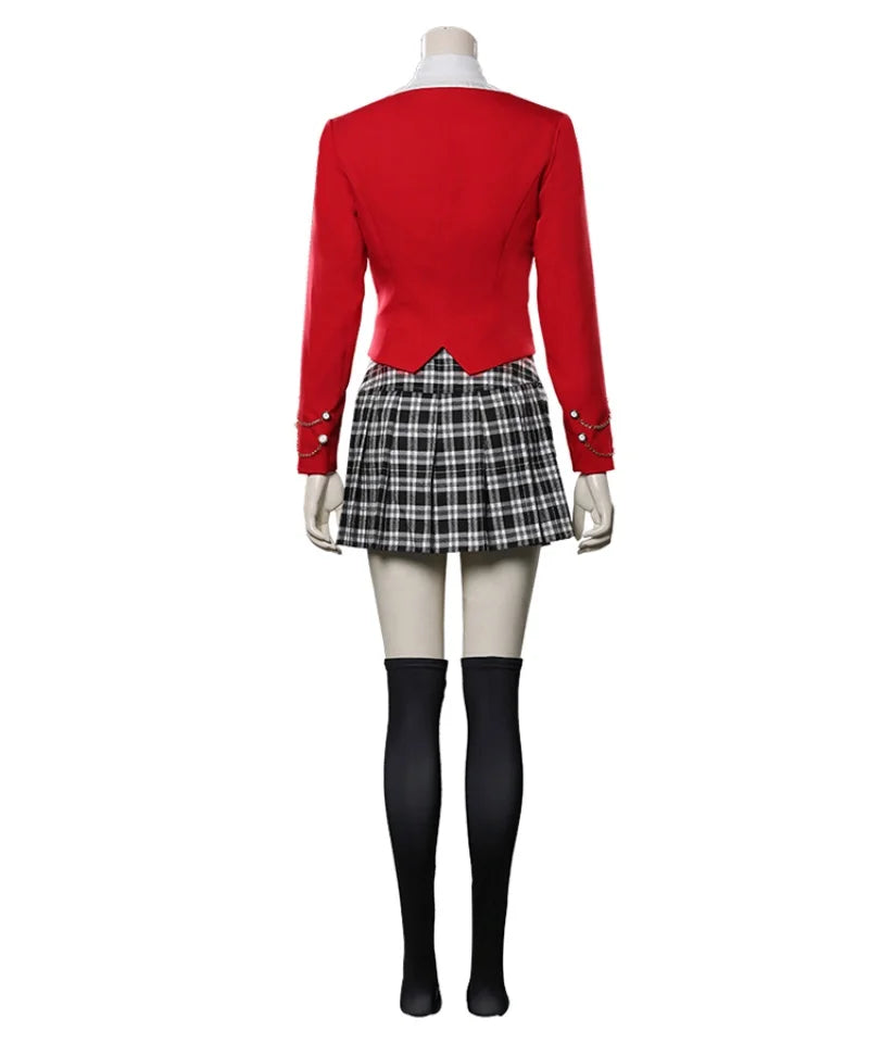 Women's Veronica Sawyer Cosplay Costume Outfits Halloween Heathers the Musical Costume Skirt Suit
