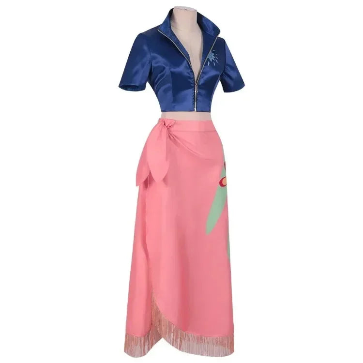 Nico Robin Cosplay Costume Dress Outfits Anime Cosplay Costume Glasses Wig Suit Costumes For Girl Halloween Carnival Party Suit