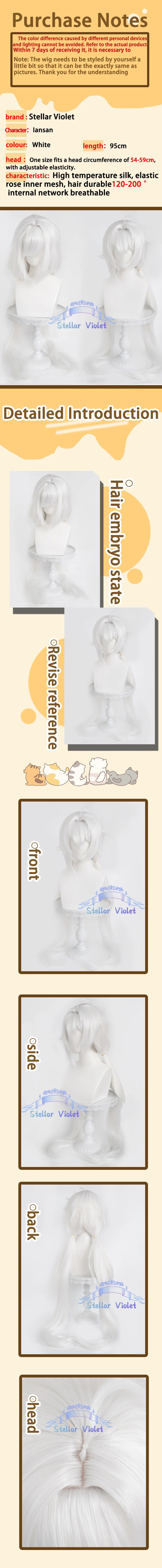 Mavuika Cosplay Wig Heat Resistant Game Genshin Impact Kinich Cosplay Synthetic Wigs Varesa IFA Chasca Kachina Citlali Anime Wig