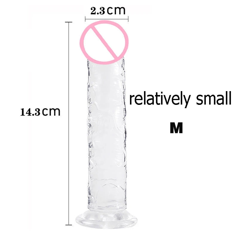 New Realistic Dildos Erotic Jelly Dildo Artificial Penis G-spot Simulation Large penis Anus Anal plug Female penis masturbation