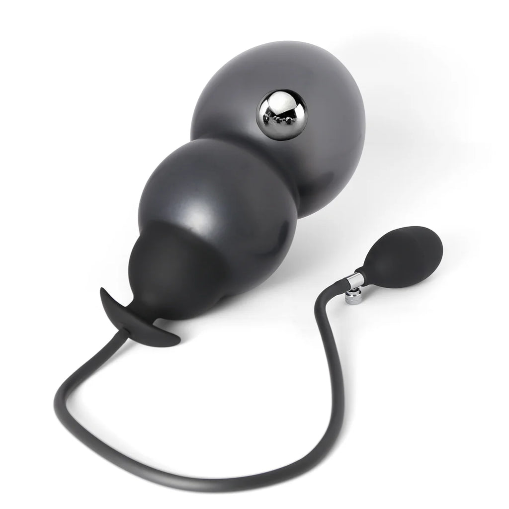 Inflatable Anal Plug Metal Ball Butt Plug Sex Toys For Men Women Huge Anus Ass Butt Dilator Prostate Massager G Spot Stimulator