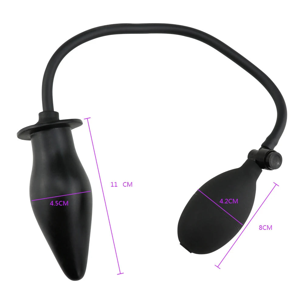 Inflatable Dildo Vagina Anus Dilator Expandable Butt Plugs Bdsm Adult Game Sex Toy for Women Men Gay Anal Plug Prostate Massager