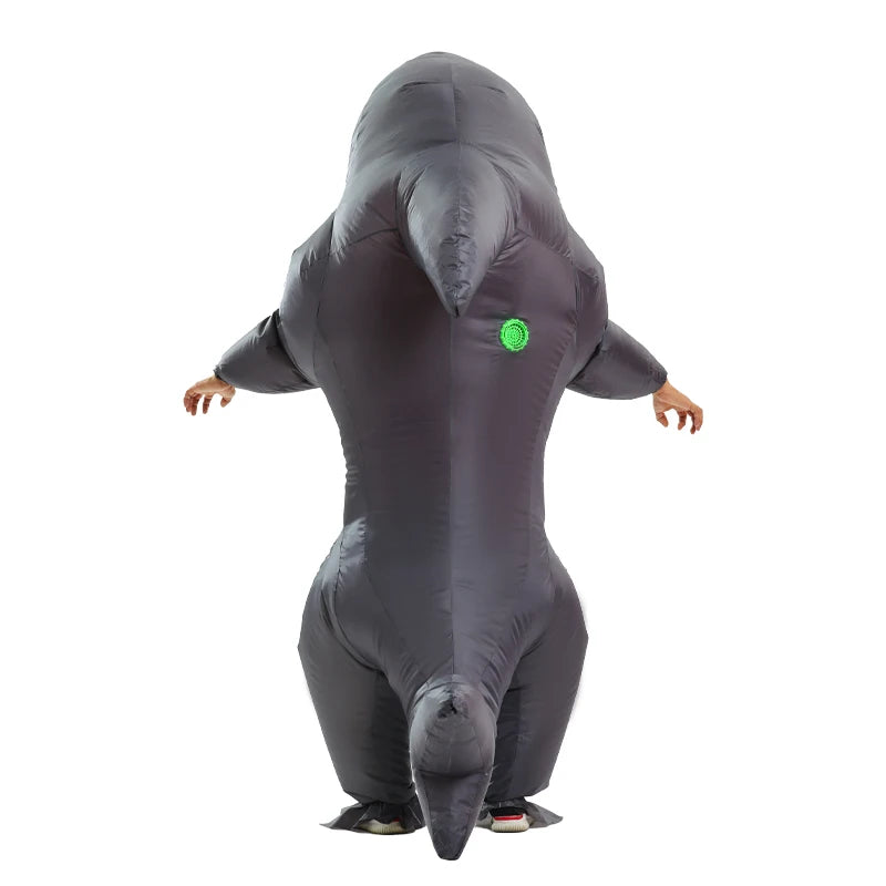 Inflatable Muscle Shark Costume Mascot Halloween Cosplay Costume for Adult Carnival Funny Suit Events Air Blow-up Outfit