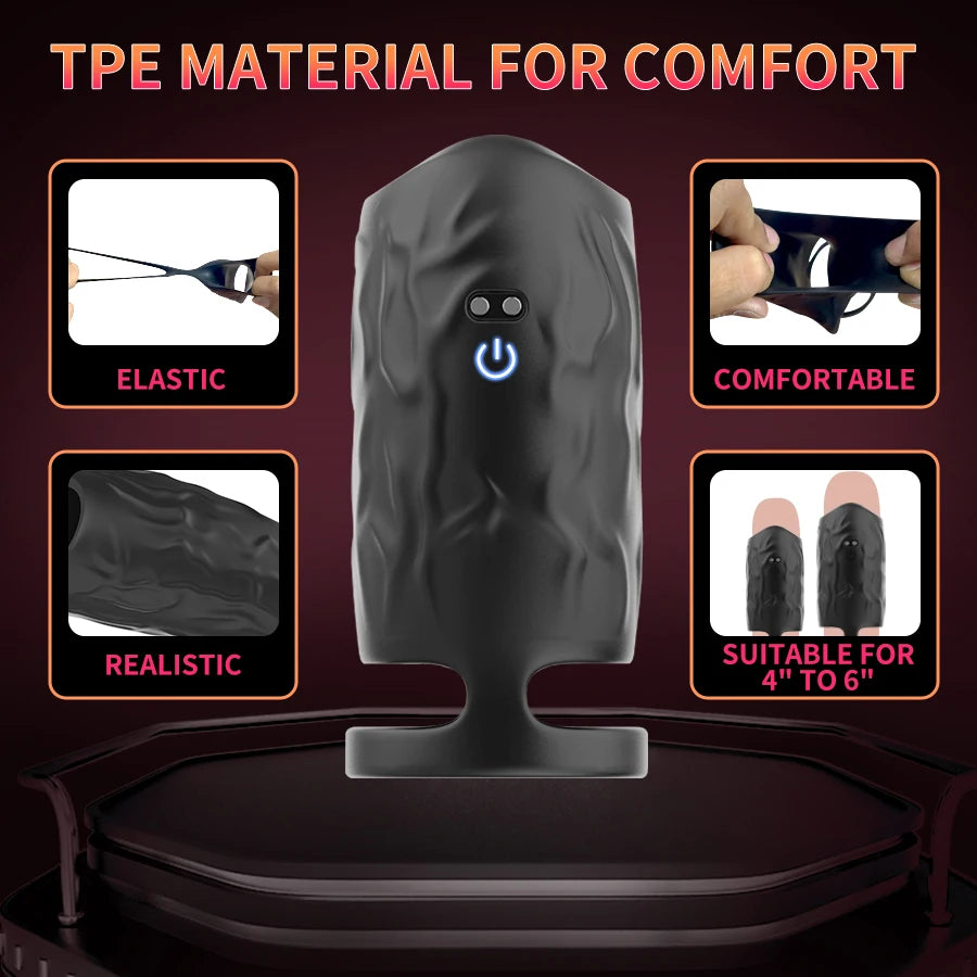Penis Vibrator Sex Toys - Penis Ring Sleeve Couple Sex Toys,Male Vibrator for Male G-spot Stimulation Erectile Sexual Behavior