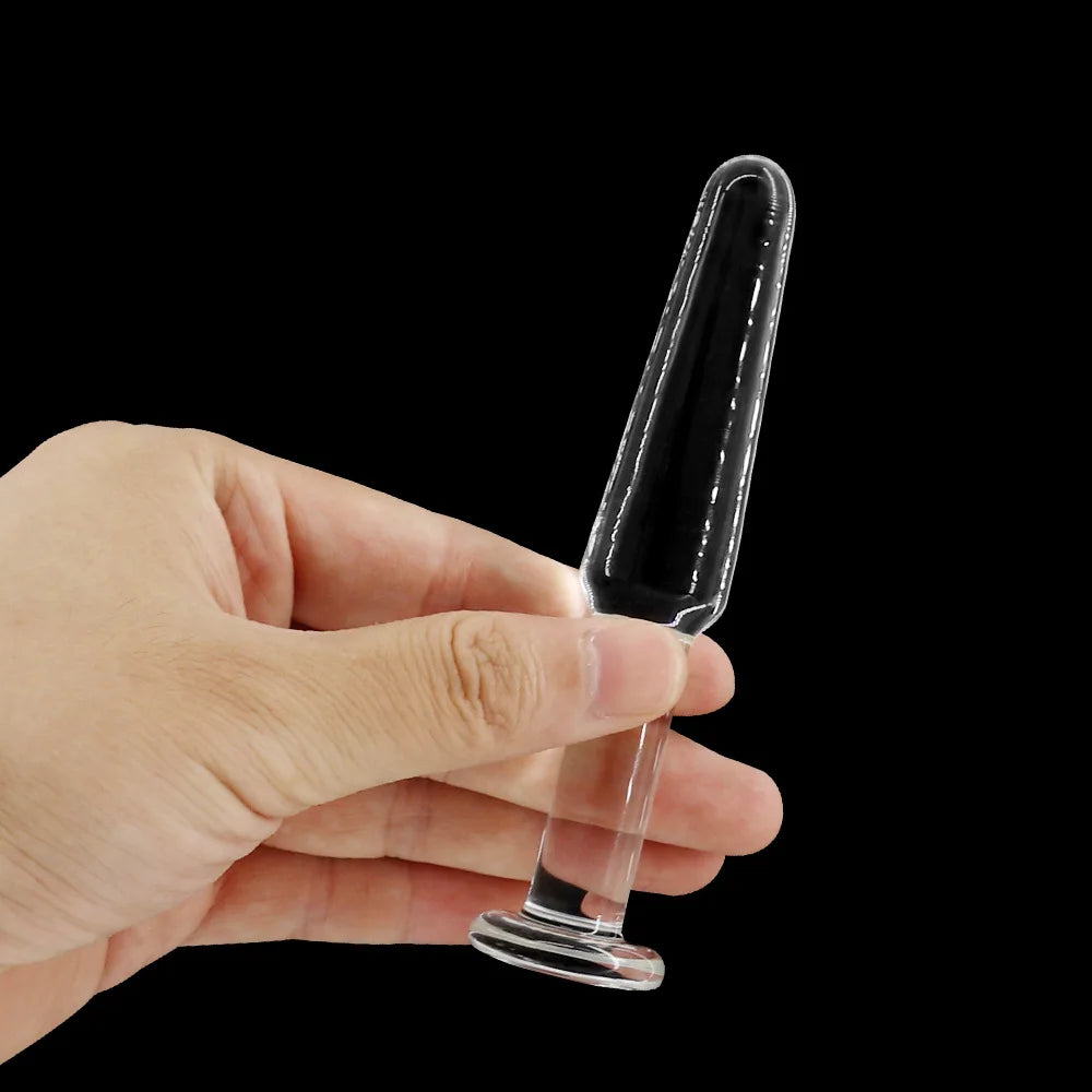 Glass Anal Beads Butt Plug Female Masturbator Sex Toys Adult for Women Men Anus Dilator Prostate Massager Hard Dildos
