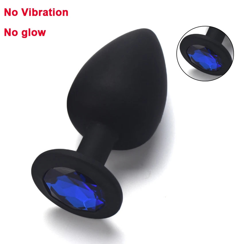 LED Colorful Light Butt Plug for Women Men Anal Plug Vibrator Prostate Massager Adults Sex Toys Wireless Remote Control Buttplug
