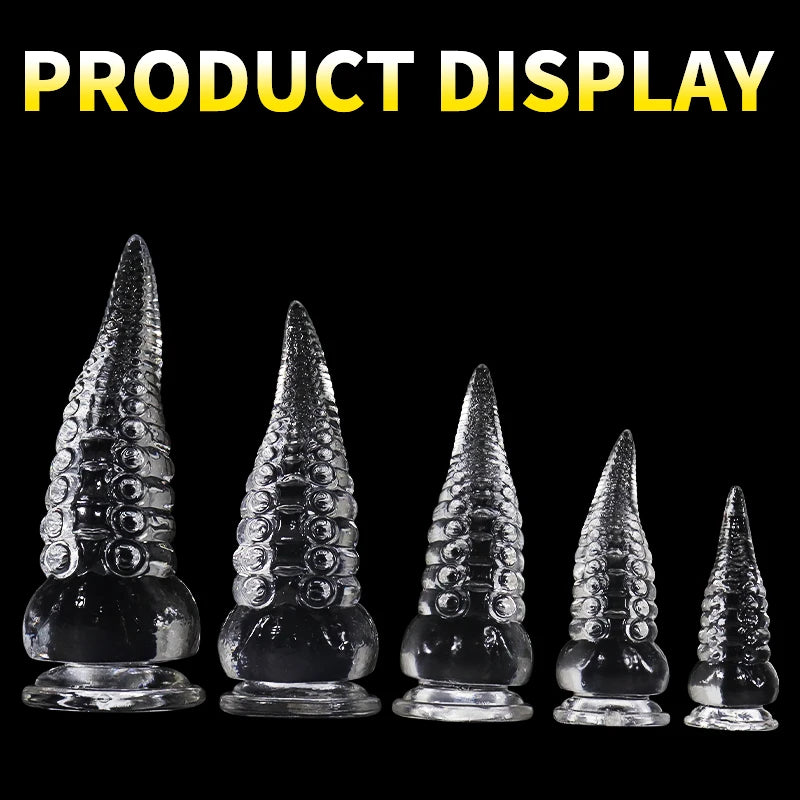 Tentacle Dildo Octopus Animal Sex Toy Tpe/Silicone/Glass Dildo Anal Plug Progressive Vaginal Dilators Monster Penis Big Buttplug