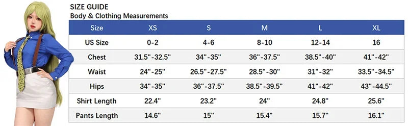 WENAM-Costume Cosplay Nanami Kento pour Femme, Chemise, Jupe Slim Fit, Lunettes à Bretelles, Costume JJK