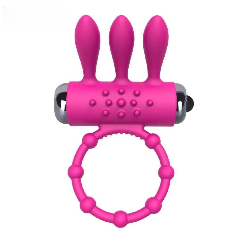 Erection Enhance Sex Toys For Men Erect Dick Vibrator Vibrating Penis Ring Clitoral Stimulator Lock Ring For Couple Sex Toy Gift