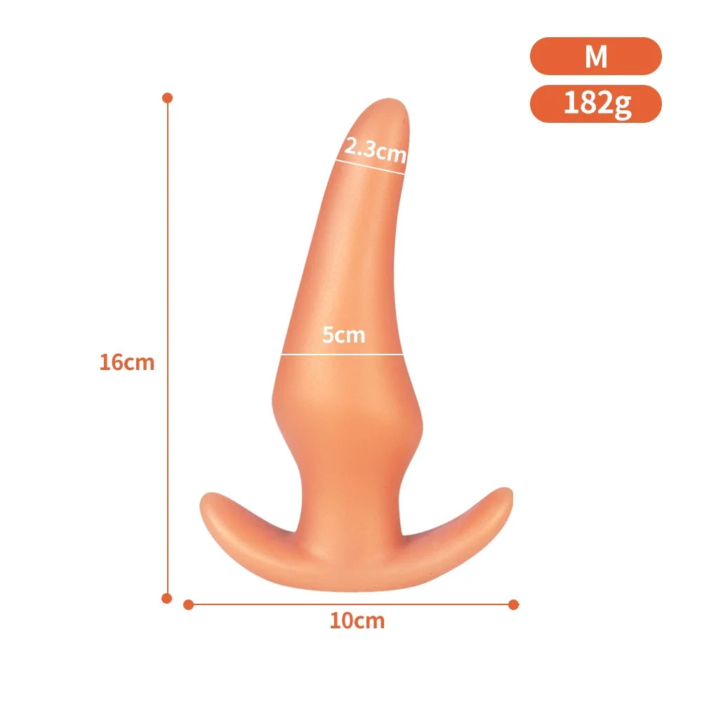 Wearable Anti Drop Soft Anal Plugs Prostate Massage Liquid Silicone Huge Butt Plug Anal Training Comfortable To Wear Butt Plug