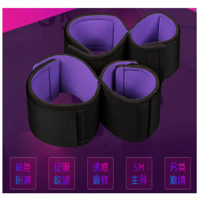 Adult Erotic Games BDSM Bondage Restraints Collar Furniture Sex Toys For Women Couples Slave Neck Handcuffs Fetish Sex Shop