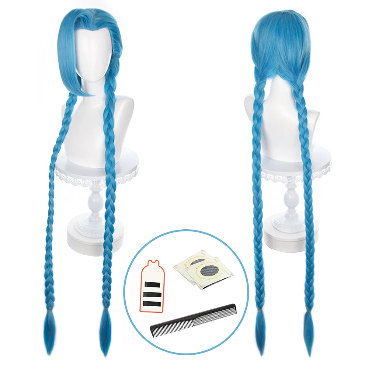 HOLOUN LOL Game Jinx Cosplay Costume Wig Loli Outfit Halloween Christmas Gift Cos Convention