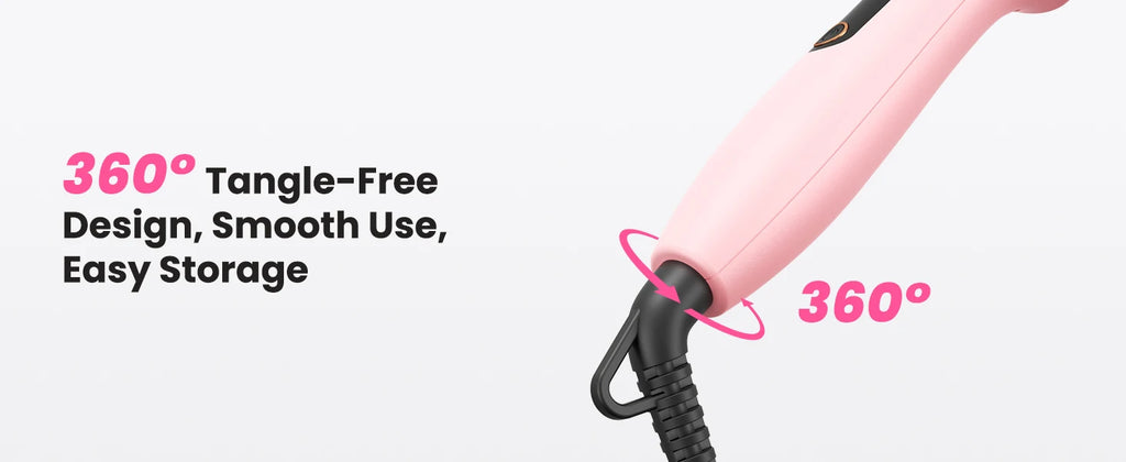 Dual Voltage Ionic Thermal Brush For Curling And Straightening 6 Temperature Settings & LED Digital Display Hot Air Styler