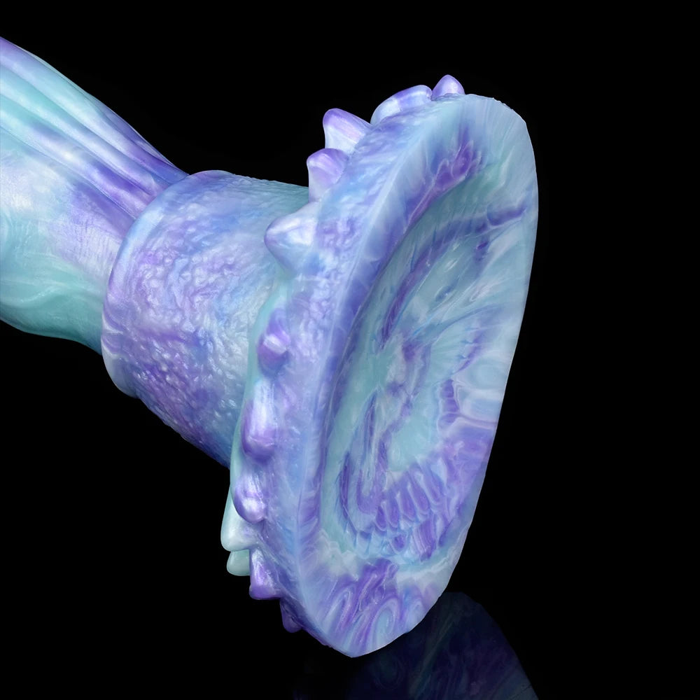 ELKKOST Large Fantasy Dragon Penis Size S M L Sex Toys with Sucker Long Colorful Dildo Silicone Anal Sex Toys Butt Plug