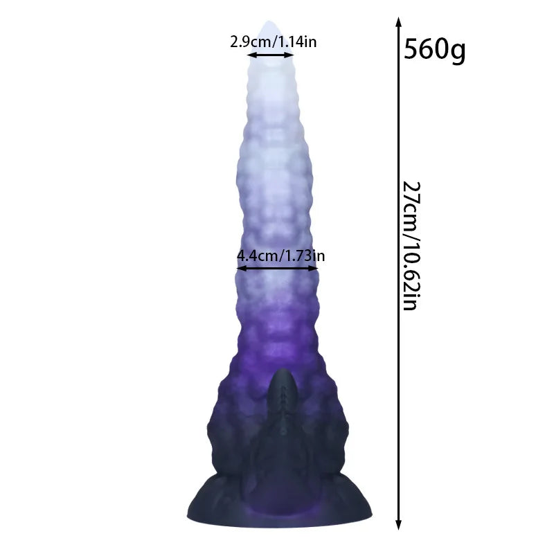 One-Horned Dragon Giant Dildo for Women Male Masturbator Dual-Purpose Anal Plug Adult Sex Toy with Backyard Theme