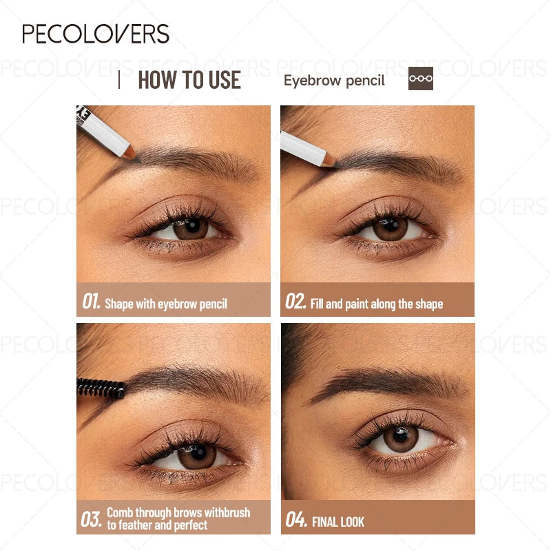 1PC Waterproof Eyebrow Pencil for A Long-lasting, Smooth Finish for Natural, Wild Brows, An Essential Everyday Makeup Tool