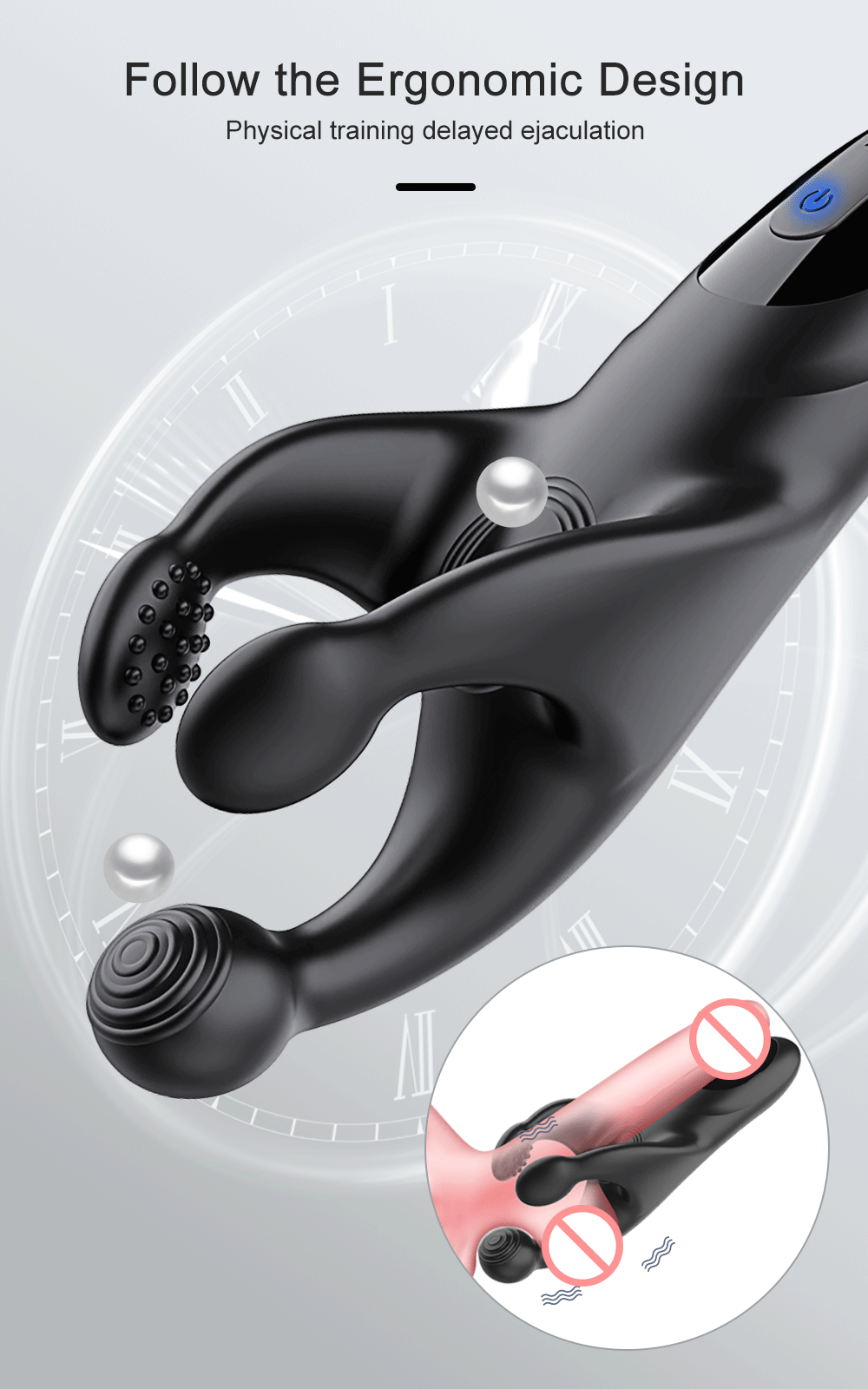 Vibrating Male Masturbator Glans Vibrator Electric Penis Massager Delay Trainer Exerciser Vibrations Stimulator Adult Sex Toy