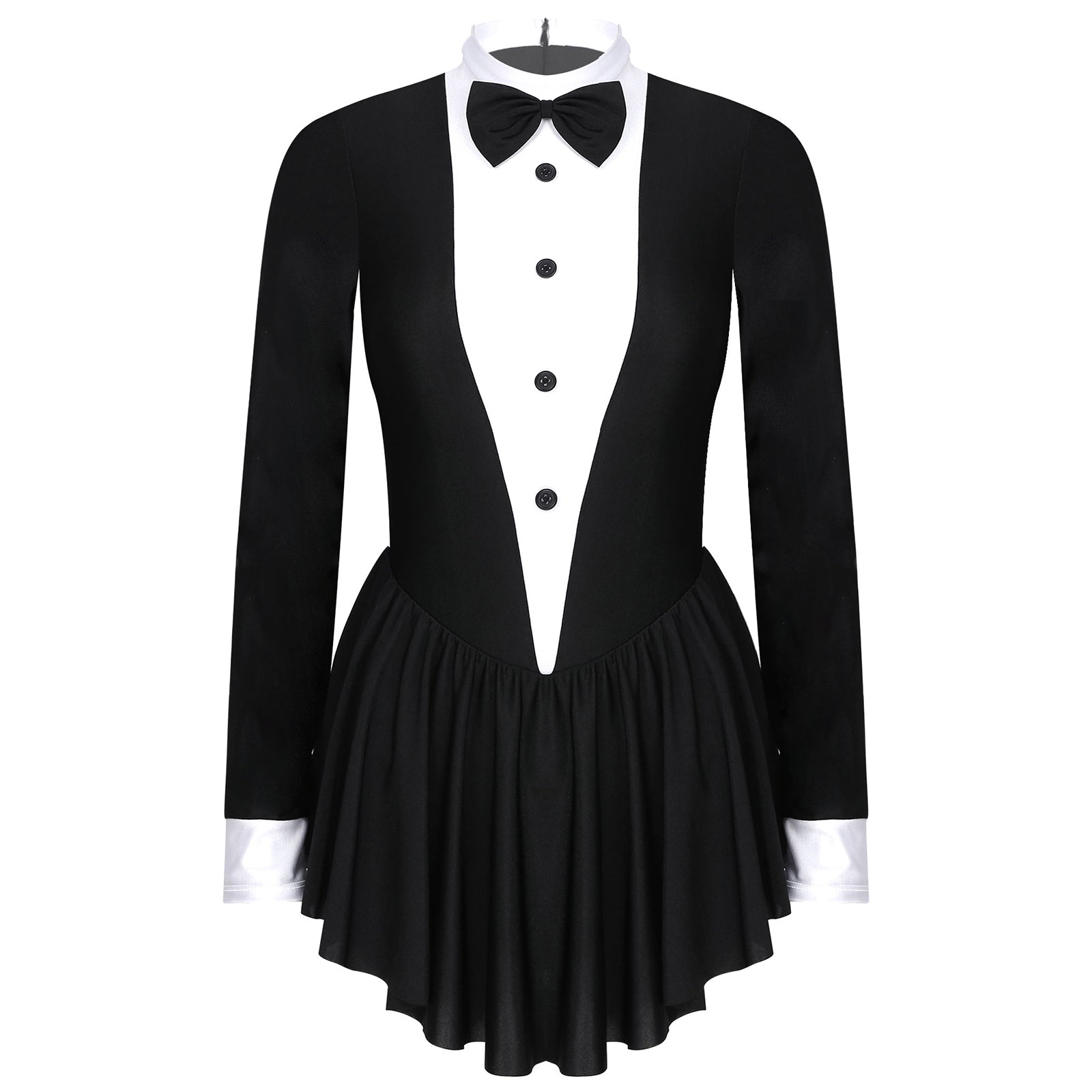 Womens Magician Waitress Cosplay Cosplay Costume Gymnastics Ballet Leotard Adult Tuxedo Outfits Clubwear Figure Skating Dress