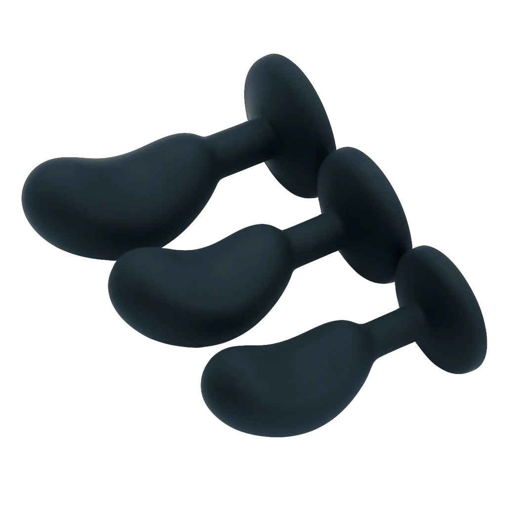 Anal Plug 3 Size Silicone Butt Plugs Stimulator Analplug Sex Toys Prostate Massager Buttplug Sex Toys for Men Women Couples