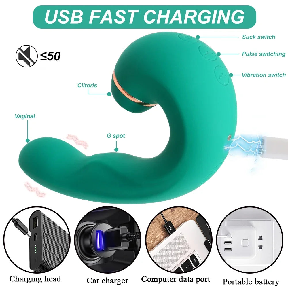 Sex Toys for Women 3 In 1 Flapping Sucking Vibrator Female Vagina Sucker Clitoris Stimulator Oral Dildo Erotic Adult Products