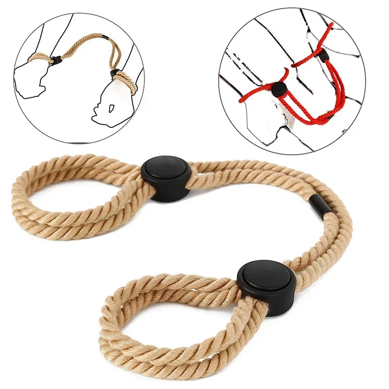 Adjustable Erotic Slave Bdsm Bondage Restraint Rope Shackles Handcuffs Fetish Binding Toys Adult for Couples Exotic Accessorie