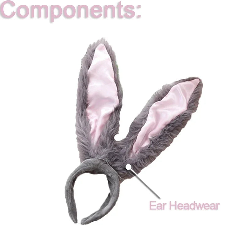 Sexy Cosplay Costumes Hot Rabbit Police Woman Jumpsuit Halloween Costume For Women Tempting Uniform Seductive Performance Cloth