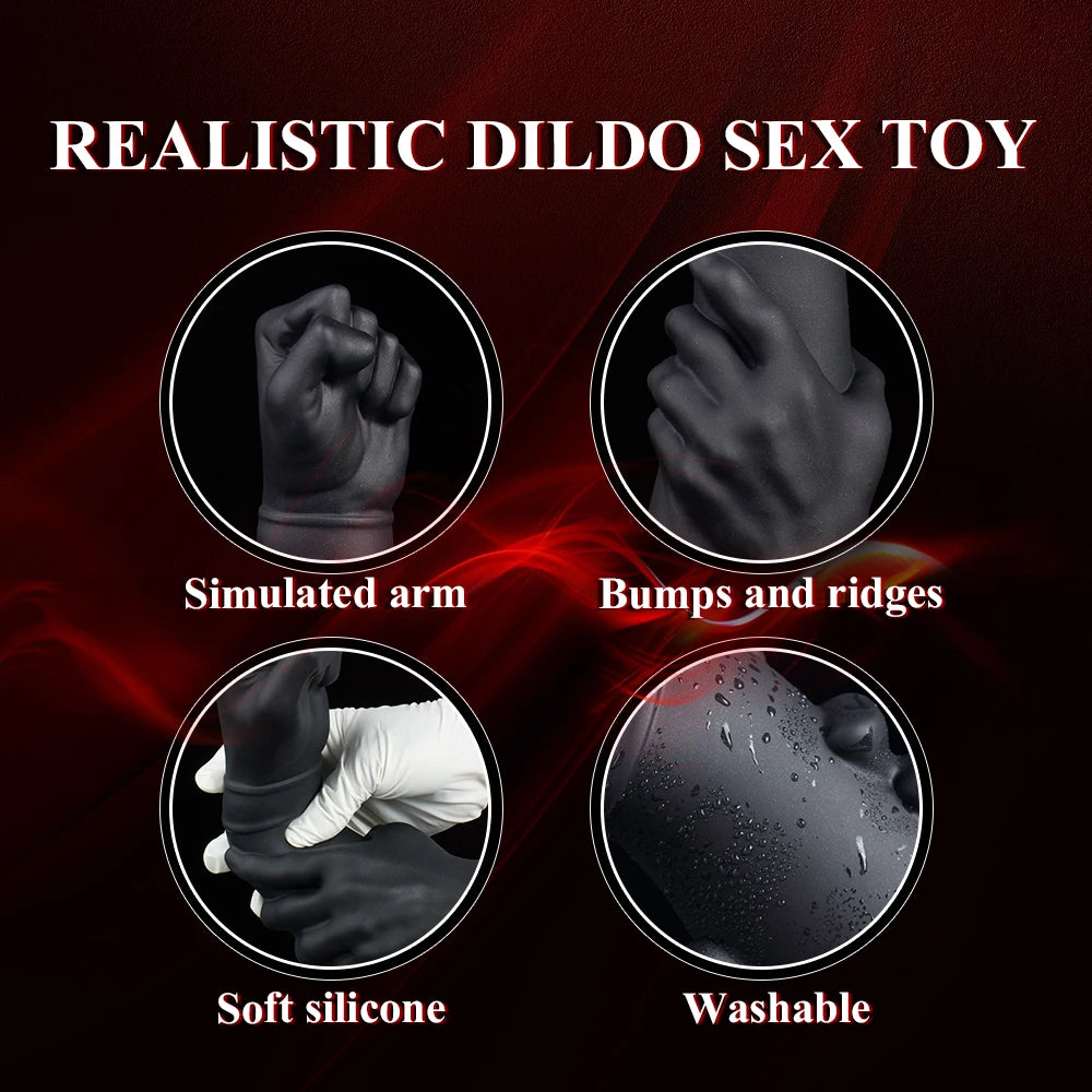 Giant Anal Plug Adult Toys With Suction Cup Men's Dildo Silicone Female Masturbation Dilator Realistic Fisting Anal Plug
