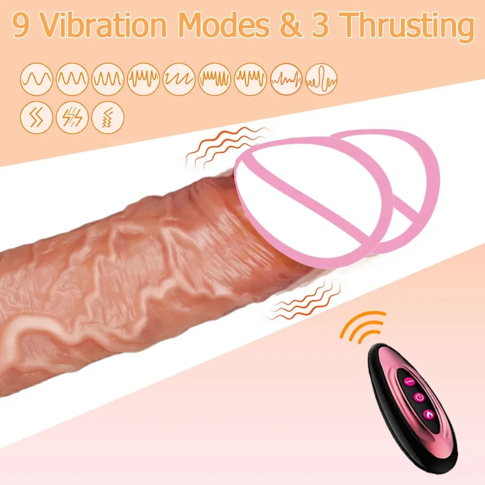 Realistic Dildos Vibration For Women Masturbation Sexy Adult Sex Toys Big Dick Penetration Anal Thrusting Penis Dildo Vibrator