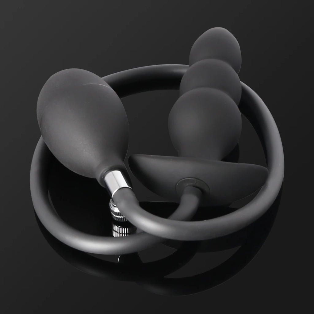 Inflatable Anal Plug Metal Ball Butt Plug Sex Toys For Men Women Huge Anus Ass Butt Dilator Prostate Massager G Spot Stimulator