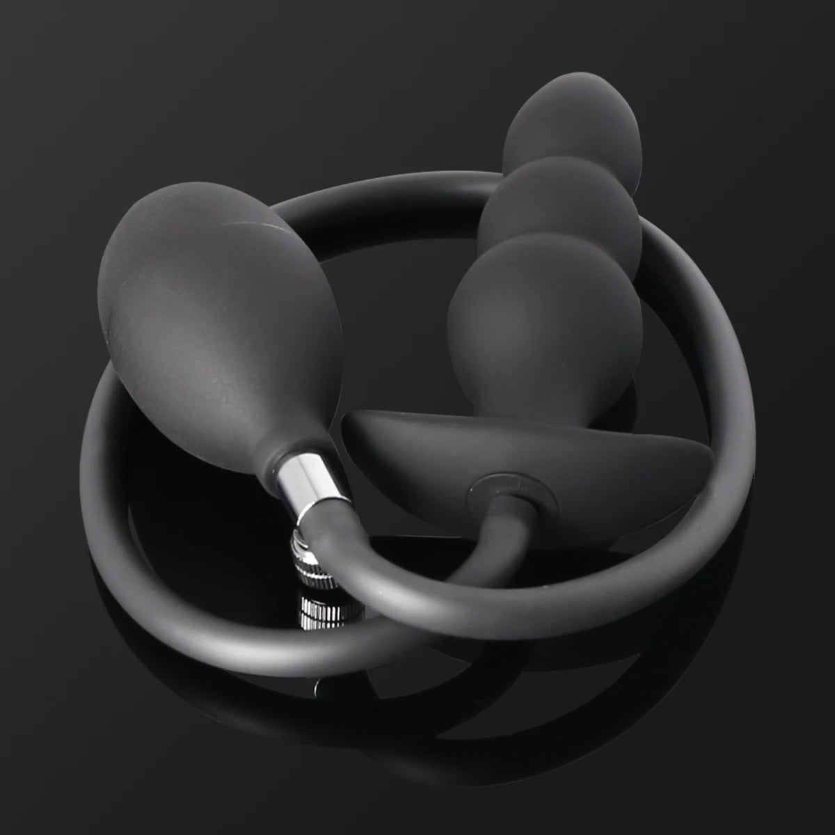 Inflatable Anal Plug Metal Ball Butt Plug Sex Toys For Men Women Huge Anus Ass Butt Dilator Prostate Massager G Spot Stimulator
