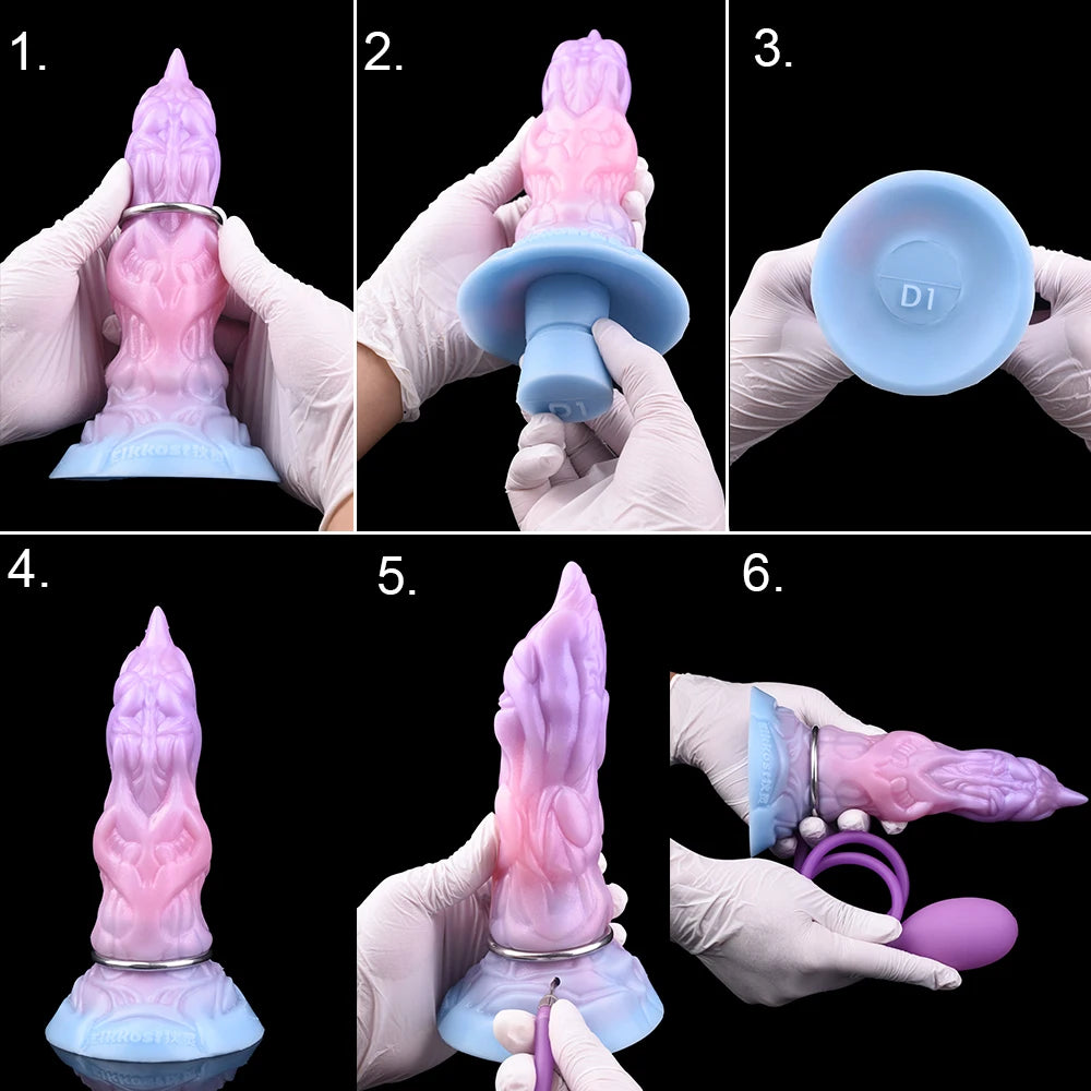 YOCY Scorpion Tail Design Inflatable Anal Plug With Sucker Monster Dildo Vagina Massager Butt Sex Toys For Adult Masturbator