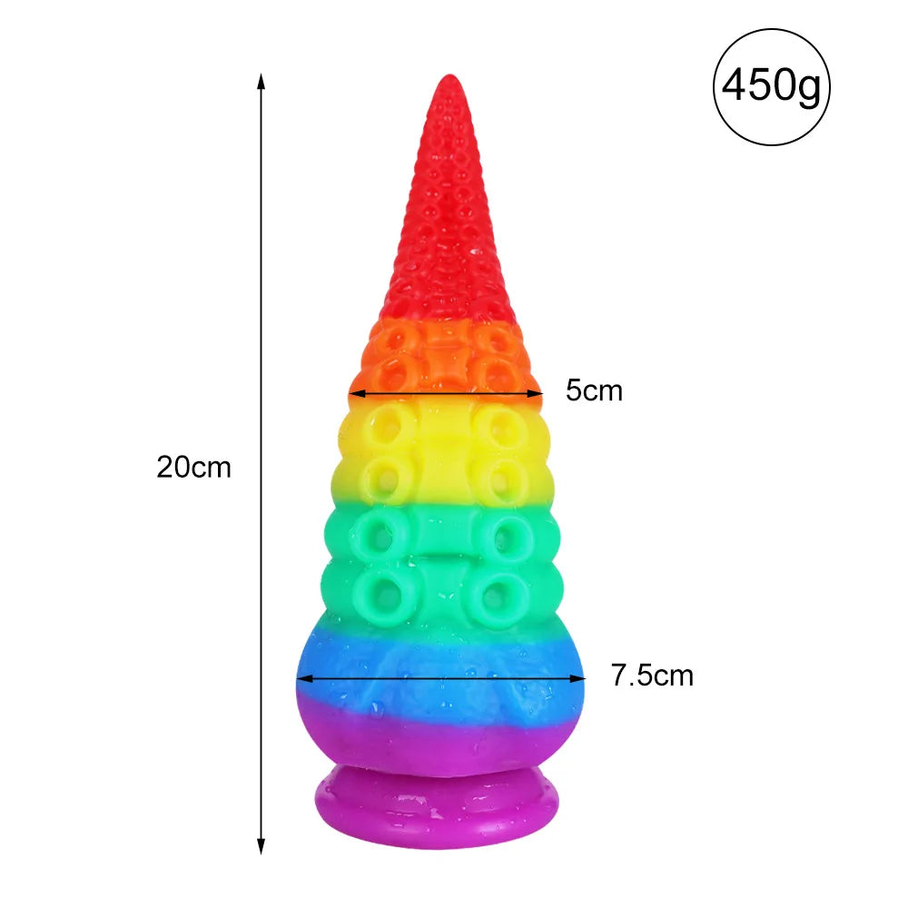 Dildo Female Homosexual Giant Anal Toy Cup Octopus Tentacle Tentacle Artificial Penis Animal Dildo Sex Toys for Adults Anal Plug