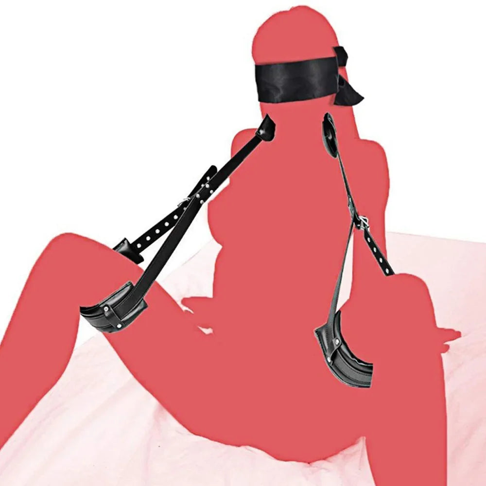 Bdsm Restraints Bondage Rope Open Leg Erotic Sex Toys Ankle Leather Handcuffs Sex Product Adult Games For Woman Female Couples