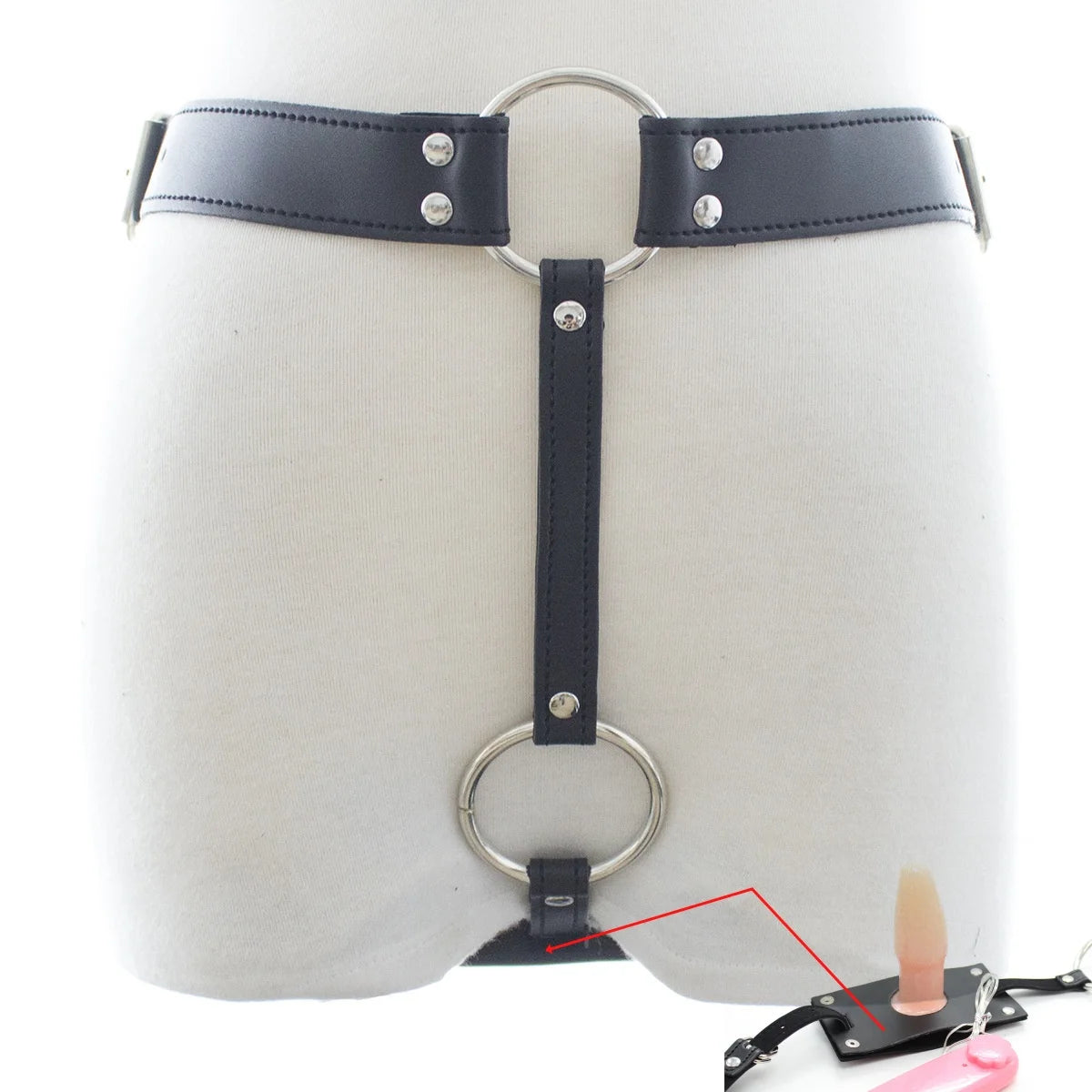 Ultra Men Sexy Leather Bondage Gear Sex Toys Kits of Male Silicone Anal Plug Harness Panties Erotic Costumes Exotic Accessories