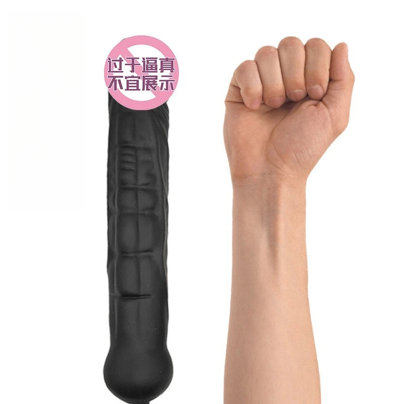 Inflatable Big Dildo Butt Plug Vagina And Anus Expansion Masturbator Prostate Stimulation Massage Anal Plug Erotic Intimate Toys