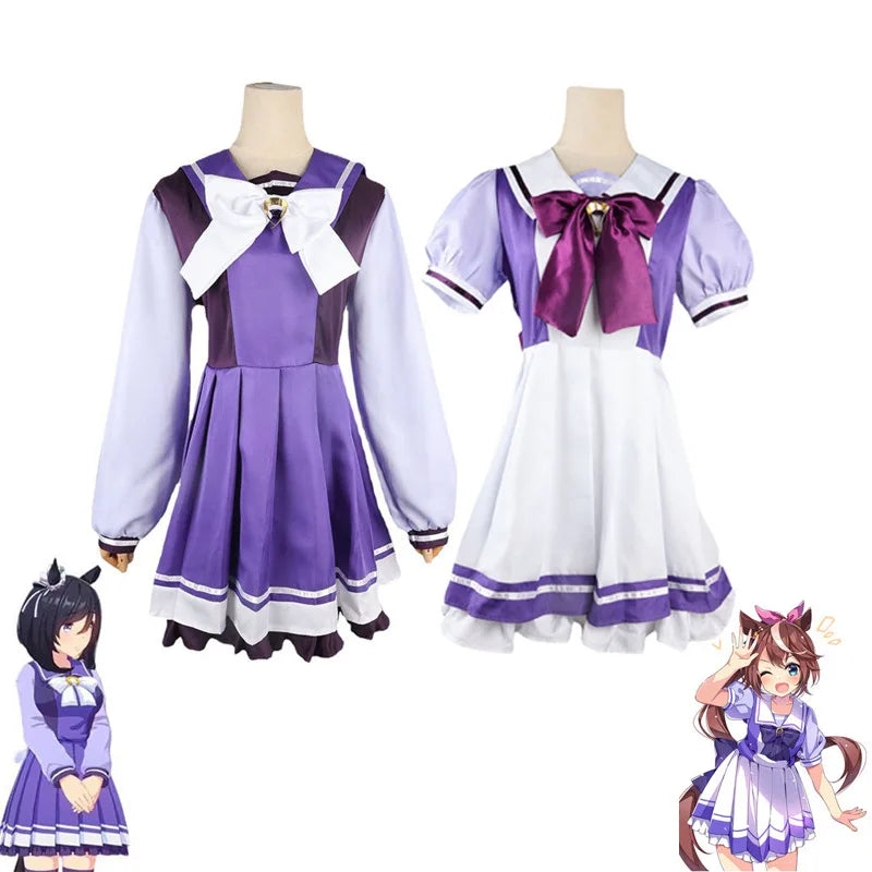 Game Special Week Mejiro McQueen Umamusume Pretty Derby Uma Musume Racing Association Cosplay Costume Anime School Uniform Suit