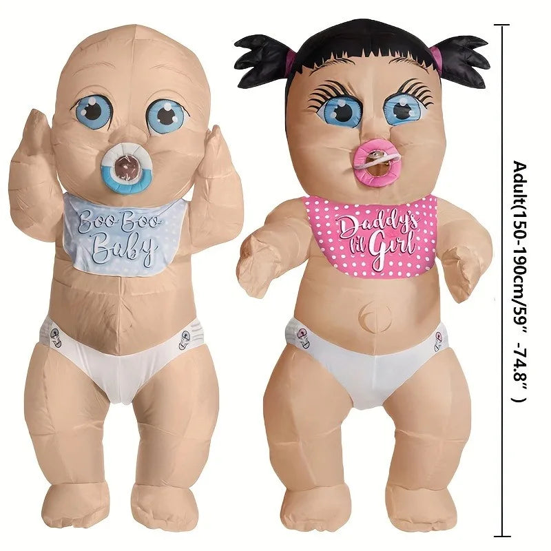 Cute Giant Baby Inflatable Costume - Cute Monster Theme, Halloween and Role Playing Parties