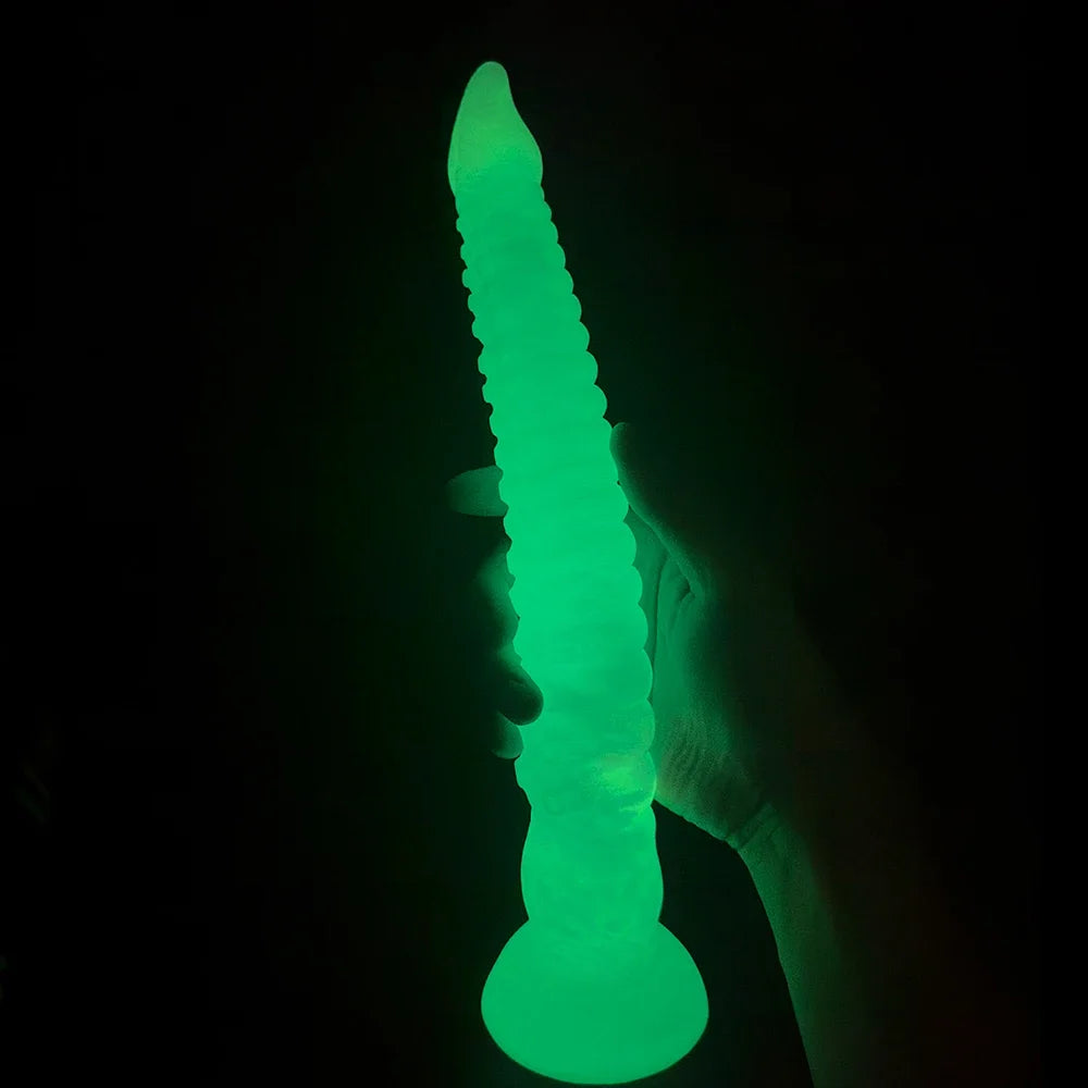 New Huge Luminous Octopus Tentacle Dildo Soft Silicone Monster Animal Penis Big Dick Anal Plug Vaginal Anus Masturbation G Spot