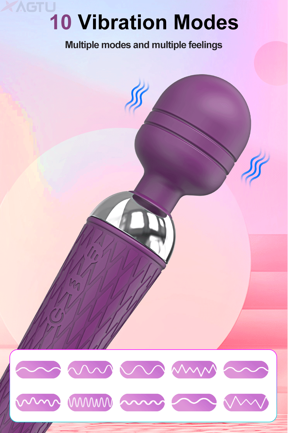 Powerful Clitoris Dildo Vibrator Erotic Sex Toys for Women 20 Patterns Vibration Magic Wand G-spot Massager Female Masturbator