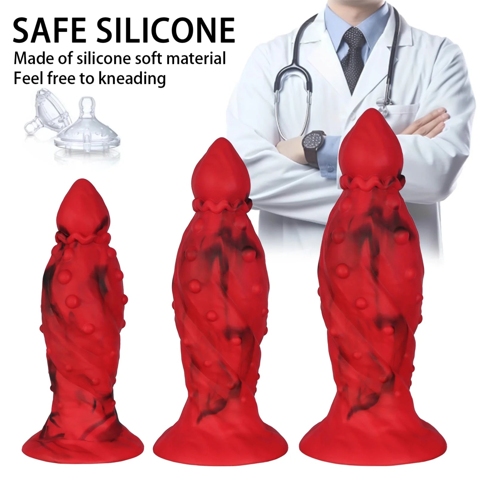 Threaded Pointed Anal Plug Huge Butt Plug Anal Dilation G-Spot Stimulation Sex Toys For Women Men Gay Prostate Massage Adult Toy