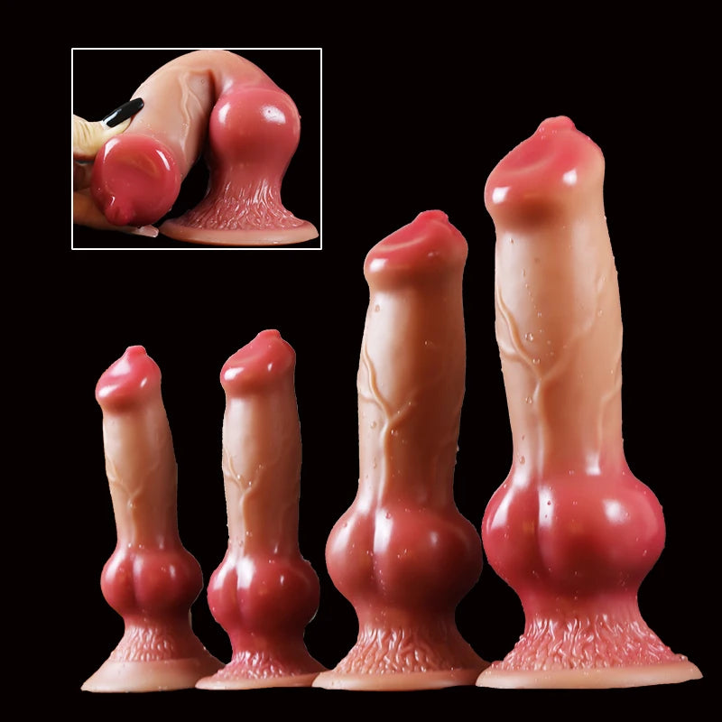 Realistic Penis with Suction Cup Dog Dildo/Huge Dildo Animal Big Butt Plug Giant Monster Cock Dick Adults Supplies for Men Women