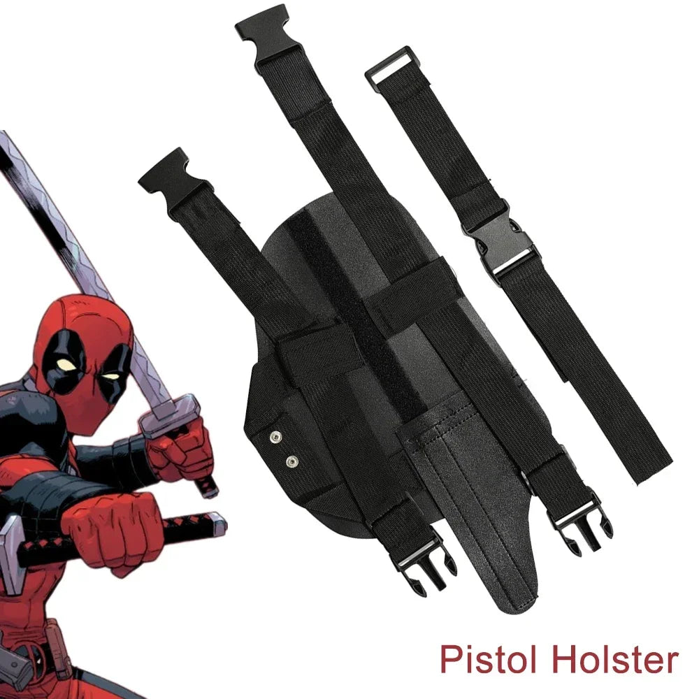 Deadpool Costume Accessories Belt Swords Blades Pistol Holster Superhero Cosplay Props Toys Wade Wilson Role Play