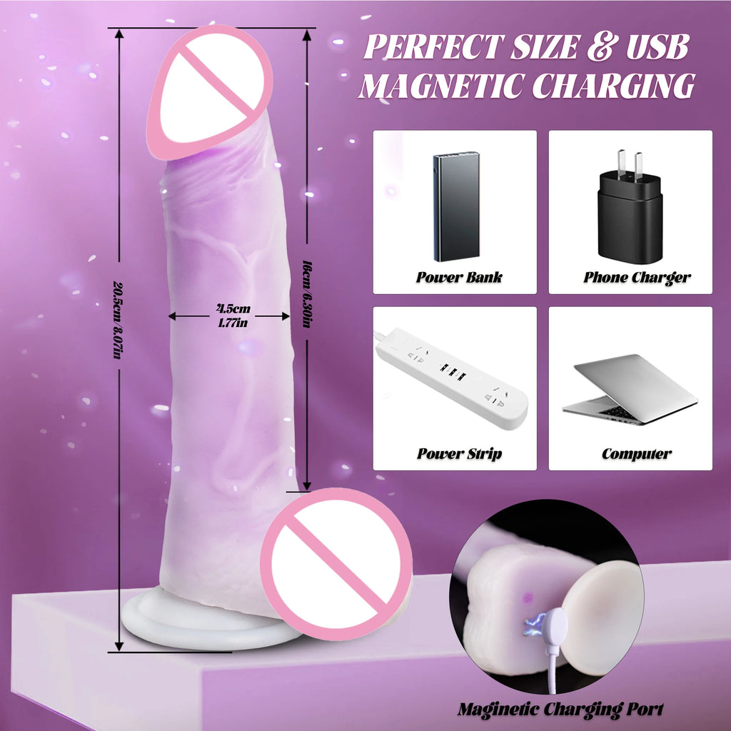 Multi-Angle Adjustable Dildo Vibrator Female Masturbator Big Penis Vaginal Stimulator G-spot Massager Sex Toys for Women 18+