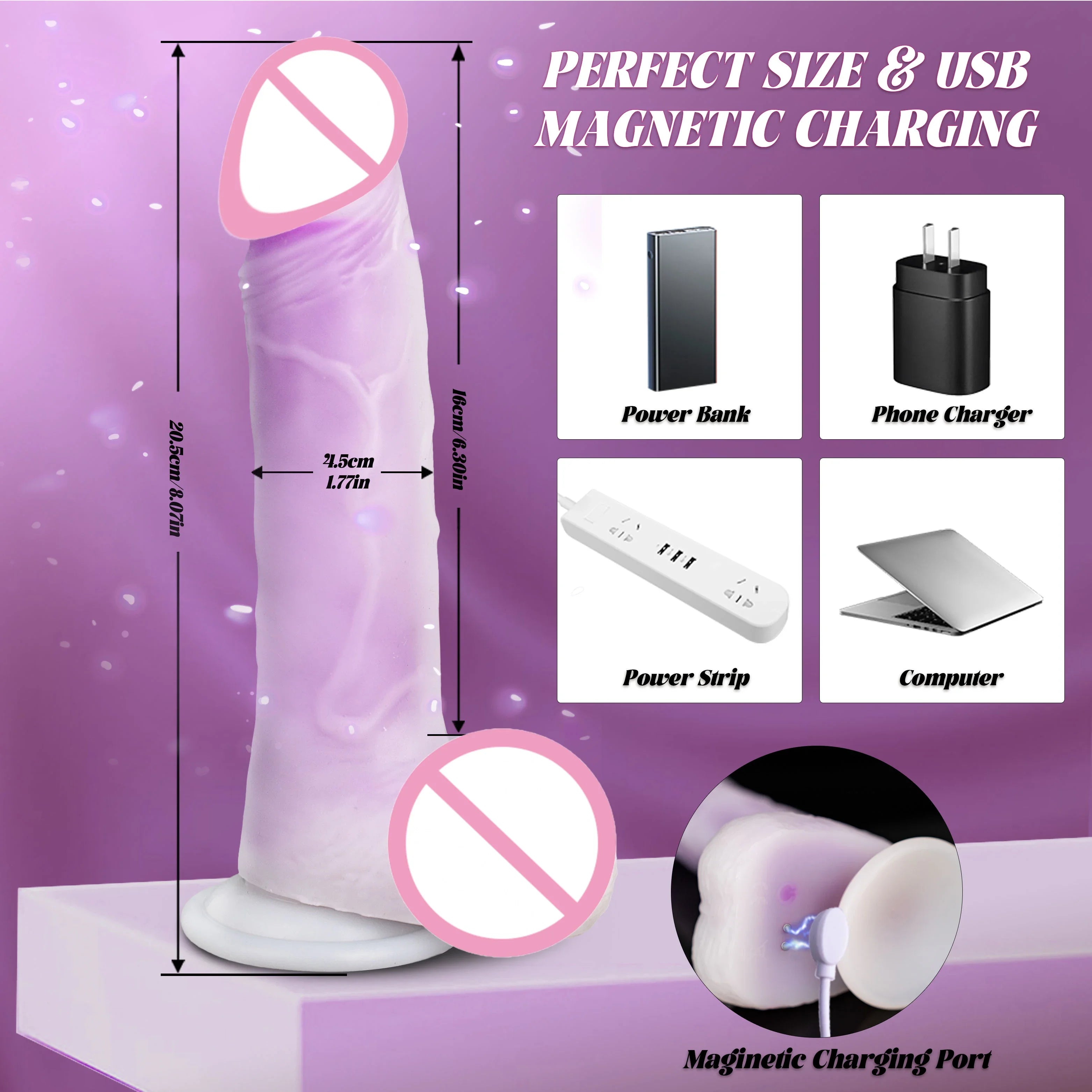 Multi-Angle Adjustable Dildo Vibrator Female Masturbator Big Penis Vaginal Stimulator G-spot Massager Sex Toys for Women 18+