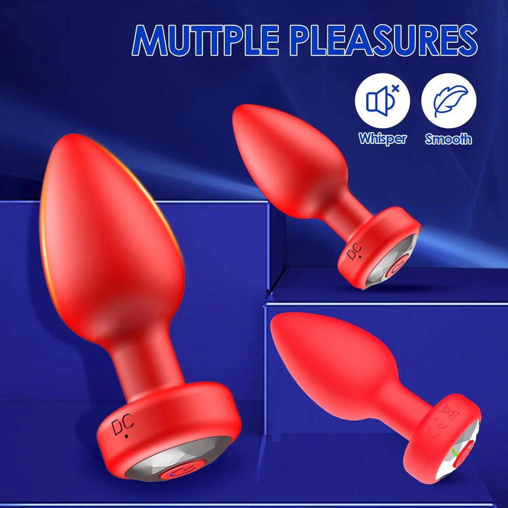 1PC Wireless Control Anal Vibrator Butt Plug Men Prostate Massager Stimulator Female Masturbator Adult Sex Toys for Women Gay